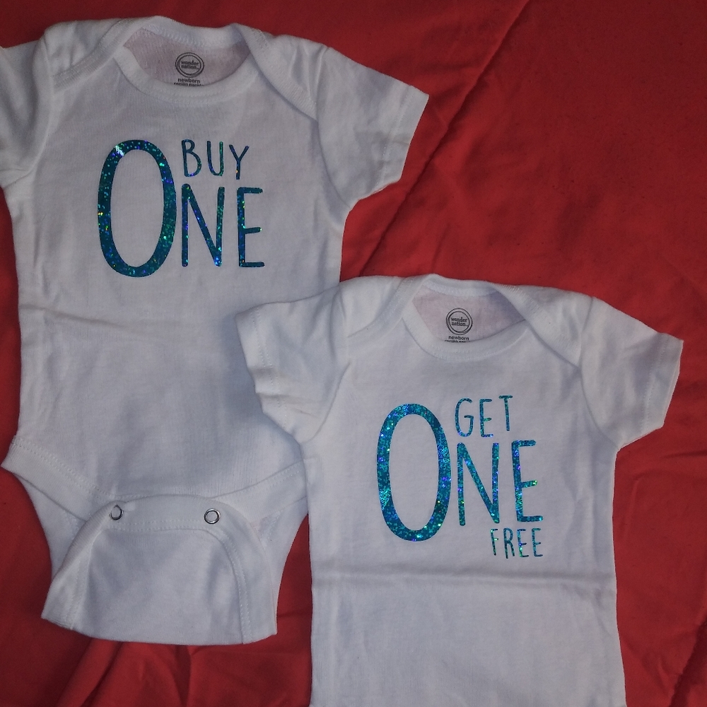 NWOT Twin onesies